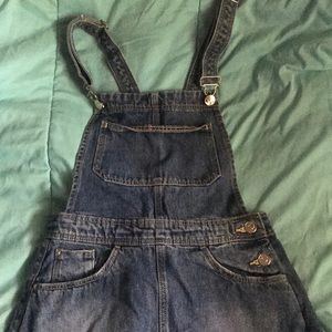 H&M overall denim skirt